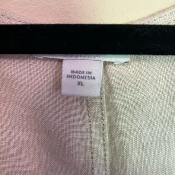 J. Jill Floral Linen Dress - Cream and Gray - Picture 3 of 4